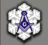 Masonic Snowflake Christmas Ornament