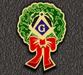 Masonic Christmas Wreath