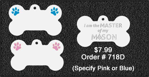 Master of my Mason Dog Tags