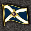 Masonic Scottish Flag Pin